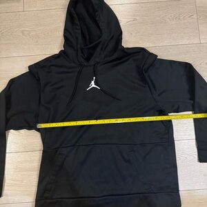 Jordan Black Hoodie with White Logo